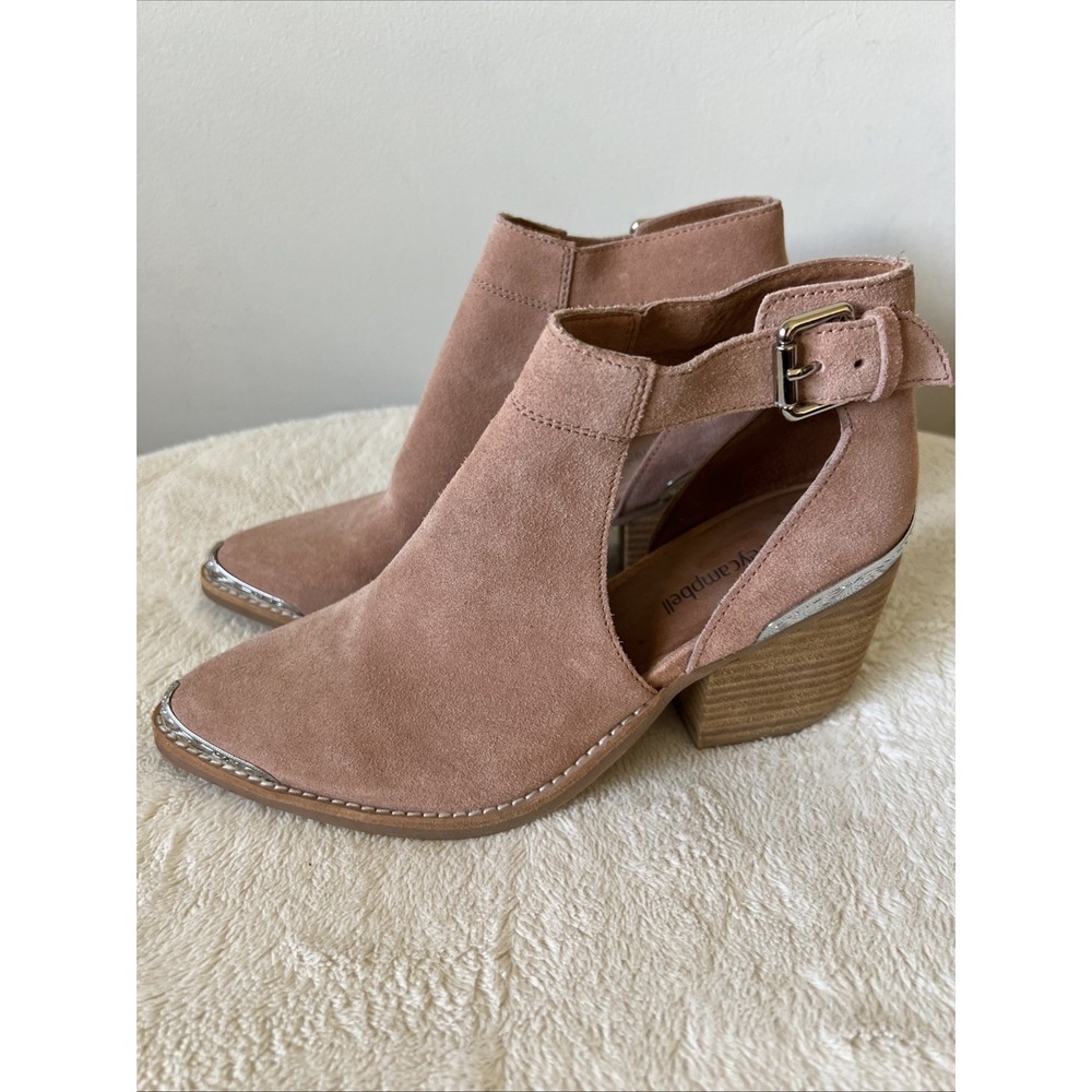 Jeffrey Campbell Anthropologie Woodruff Cutout Ankle Booties Western Size 6.5
